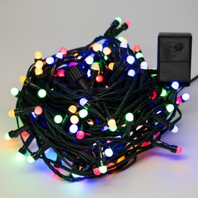 AALOCC 40 LEDs 15 m Multicolor Color Changing, Flickering, Steady Bulb Rice Lights(Pack of 1)