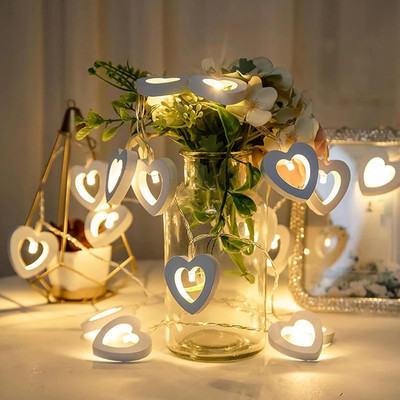 MEHAKENT 14 LEDs 2.5 m Yellow Steady Heart Rice Lights(Pack of 1)
