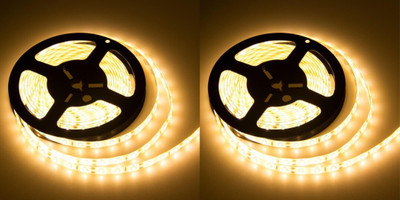 Illuminator 192 LEDs 4 m Yellow Steady Strip Rice Lights(Pack of 2)