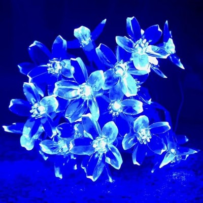 LUMIFAME 14 LEDs 3 m Blue Steady Flower Rice Lights(Pack of 1)