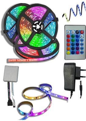 SANNO WORLD 5050 LEDs 4 m Multicolor Flickering, Color Changing Strip Rice Lights(Pack of 1)
