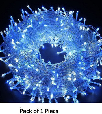 NEERUSSTORE 36 LEDs 12 m Blue Steady Ball Rice Lights(Pack of 1)