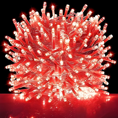 Kingdom 56 LEDs 13 m Red Steady String Rice Lights(Pack of 1)