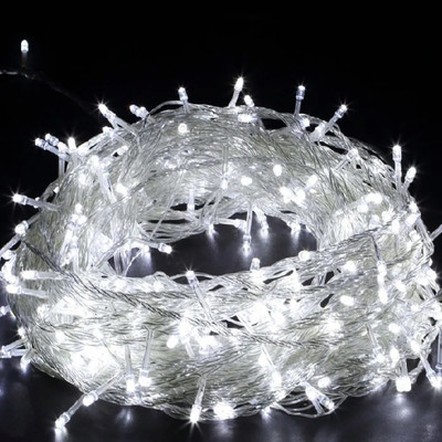 Zebrilla 40 LEDs 15 m White Steady, Flickering String Rice Lights(Pack of 1)