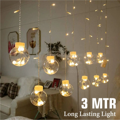 Pick Ur Needs 1 LEDs 3 m Beige Color Changing Ball Rice Lights(Pack of 1)