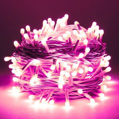 KAVORA 40 LEDs 4 m Pink Steady String Rice Lights(Pack of 1)