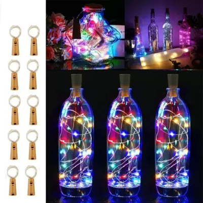MAHI HOME DECOR 20 LEDs 2 m Multicolor Steady Bulb Rice Lights(Pack of 10)