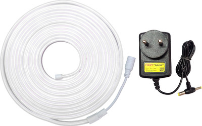 Qualstar 600 LEDs 5 m White Steady Strip Rice Lights(Pack of 1)