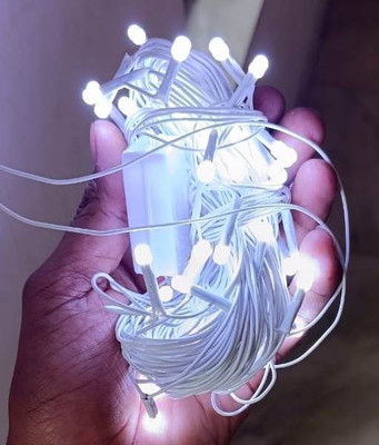 NSPAR 40 LEDs 13 m White Steady Ball Rice Lights(Pack of 2)