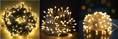 NKXIK 35 LEDs 10 m Multicolor Steady Strip Rice Lights(Pack of 3)