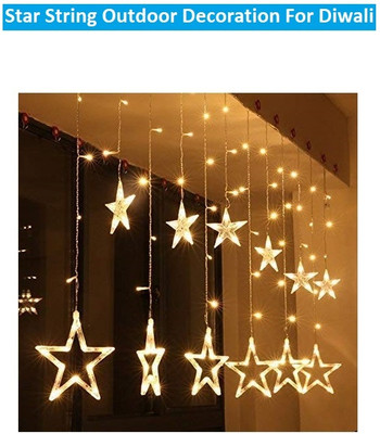 Sauran 35 LEDs 3 m White Steady Star Rice Lights(Pack of 2)