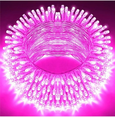 Coscat 40 LEDs 11 m Pink Steady Bulb Rice Lights(Pack of 2)