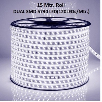 Hybrix 1280 LEDs 16 m White Steady Strip Rice Lights(Pack of 1)