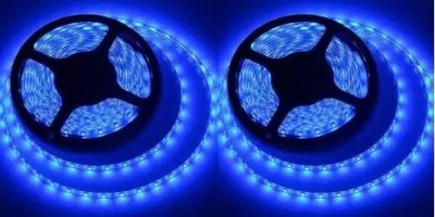 Pixofeet 60 LEDs 4.5 m Blue Steady Strip Rice Lights(Pack of 2)