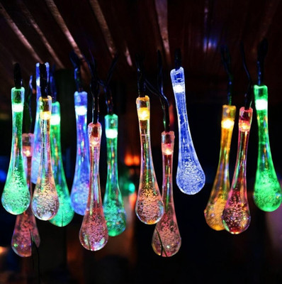 RaajaOutlets 20 LEDs 5.03 m Multicolor Steady Water Drop Rice Lights(Pack of 1)