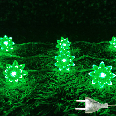 NISCO 20 LEDs 4 m Green Steady Flower Rice Lights(Pack of 1)