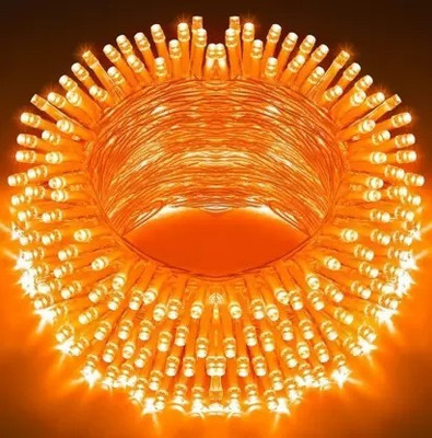 Ocean garniture 43 LEDs 15 m Orange Steady String Rice Lights(Pack of 1)