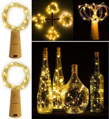 MAHI HOME DECOR 80 LEDs 1.98 m Yellow Steady String Rice Lights(Pack of 4)