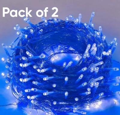 METBRIGHT 42 LEDs 12 m Blue Steady Bulb Rice Lights(Pack of 2)