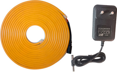 Vincentvolt 600 LEDs 5 m Yellow Steady Strip Rice Lights(Pack of 1)
