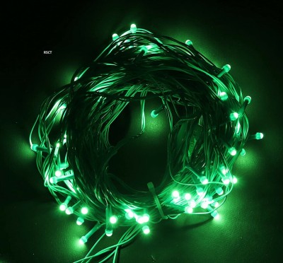 DAYBETTER 50 LEDs 15 m Green Steady String Rice Lights(Pack of 1)