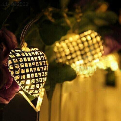 Home Delight 16 LEDs 3.18 m Gold Flickering Heart Rice Lights(Pack of 1)