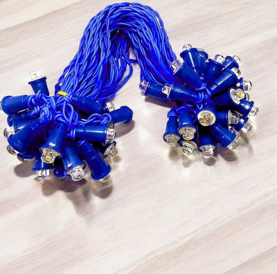 Shiv Shankar Sells 50 LEDs 10 m Blue Steady Bulb Rice Lights(Pack of 1)