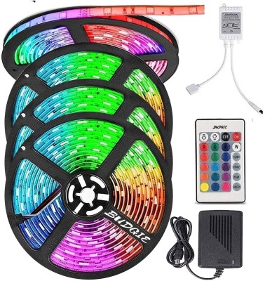 TRUDO 160 LEDs 4 m Multicolor Color Changing, Flickering, Steady Strip Rice Lights(Pack of 4)
