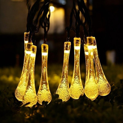 RaajaOutlets 20 LEDs 5.03 m Yellow Steady Water Drop Rice Lights(Pack of 1)