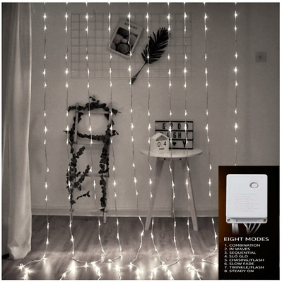 Home Delight 280 LEDs 3.05 m White Flickering String Rice Lights(Pack of 1)