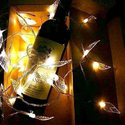 Home Delight 14 LEDs 4 m Yellow Steady Leaf Rice Lights(Pack of 1)