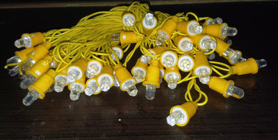 home decore 50 LEDs 10 m Yellow Color Changing Bulb Rice Lights(Pack of 1)