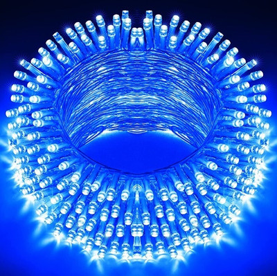MPROW 40 LEDs 11 m Blue Steady Bulb Rice Lights(Pack of 5)