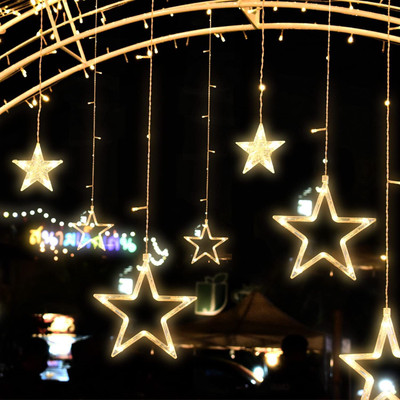 G2L 12 LEDs 2.49 m Yellow Flickering Star Rice Lights(Pack of 1)