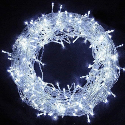 CANDLE 40 LEDs 11 m White Steady String Rice Lights(Pack of 6)