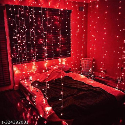 MUMU 42 LEDs 12 m Red Steady Bulb Rice Lights(Pack of 2)