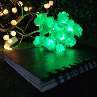 NISCO 20 LEDs 4 m Green Steady Flower Rice Lights(Pack of 1)