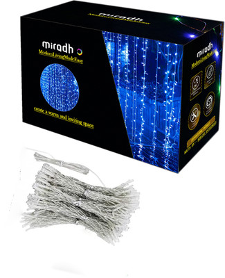 MIRADH 180 LEDs 2.5 m Blue Color Changing, Flickering, Steady String Rice Lights(Pack of 1)
