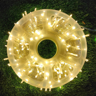 WBD 300 LEDs 39 m Yellow Steady Bulb Rice Lights(Pack of 1)