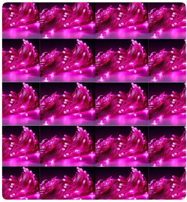 Local Charm 560 LEDs 12.5 m Pink Steady String Rice Lights(Pack of 20)