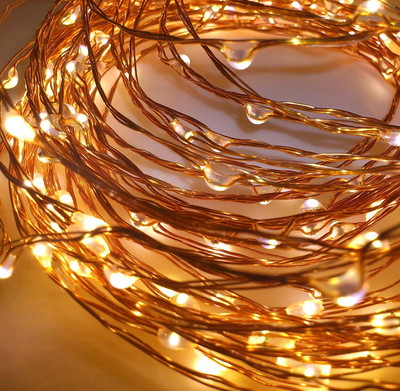 Atipriya 50 LEDs 5 m Yellow Steady Water Drop Rice Lights(Pack of 1)