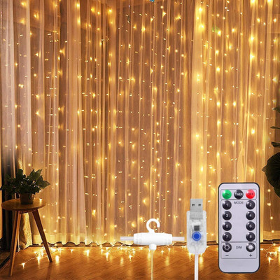 ELECTVIBES 300 LEDs 3 m Yellow Color Changing String Rice Lights(Pack of 1)