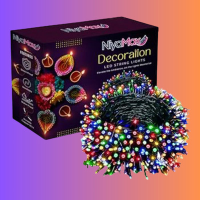 BOOMLY 40 LEDs 12 m Multicolor Color Changing String Rice Lights(Pack of 1)