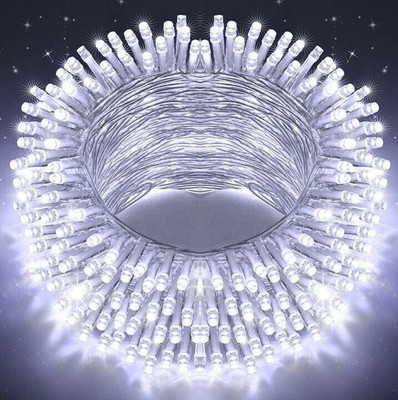 spark world 40 LEDs 11 m White Steady Bulb Rice Lights(Pack of 1)
