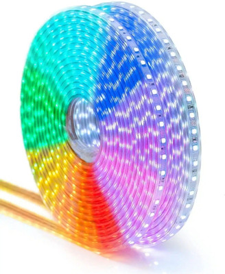 Kadio 10 LEDs 5 m Multicolor Steady Strip Rice Lights(Pack of 1)