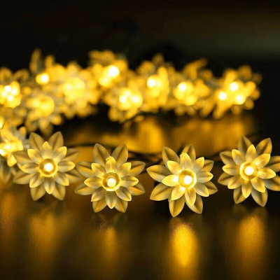 FIZZYTECH 15 LEDs 3 m Yellow Flickering Leaf Rice Lights(Pack of 1)