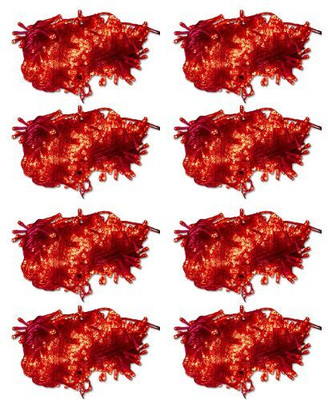 inooBeam 30 LEDs 7.01 m Red Steady String Rice Lights(Pack of 8)