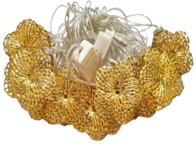 EKRAJ 15 LEDs 3 m Gold Steady Flower Rice Lights(Pack of 1)
