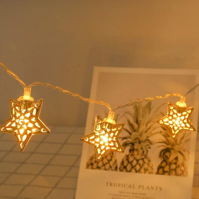 HASRU 14 LEDs 3.5 m Yellow Flickering Star Rice Lights(Pack of 1)