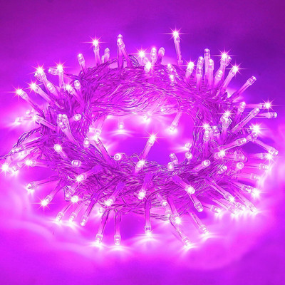 GIGAWATTS 38 LEDs 10.5 m Pink Steady String Rice Lights(Pack of 1)